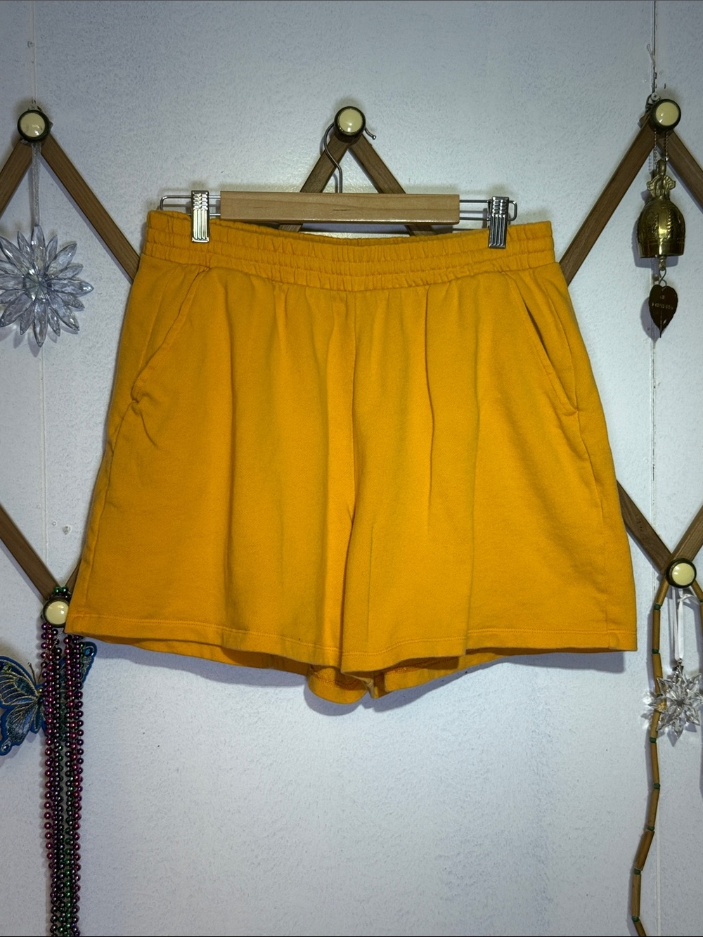 Old Navy Men's Golden Yellow Athletic Shorts